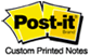 Post-it Custom Printed Notes Logo